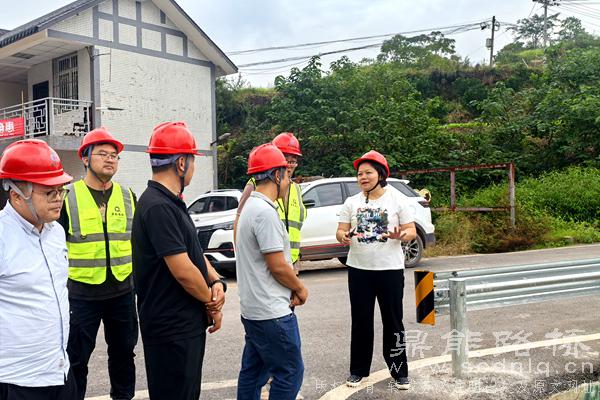 吳彬霞率隊(duì)到鼎能路橋龍船溪項(xiàng)目檢查指導(dǎo)工作